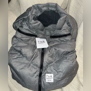 7a.m. Enfant car seat cocoon- Heather Gray